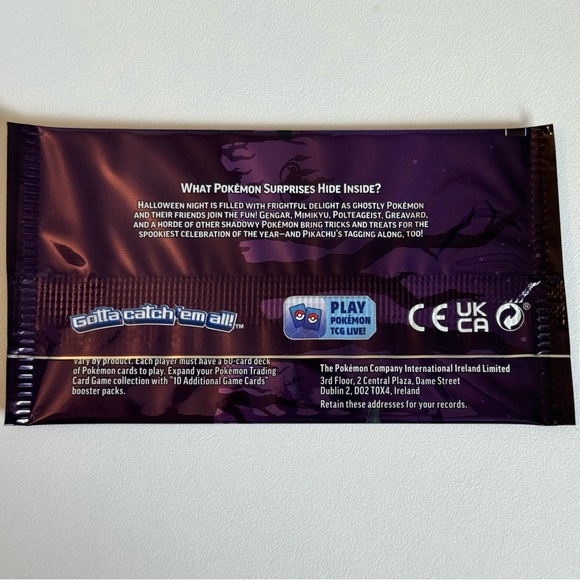 NEW Unopened Pokémon Booster Pack Halloween Cards - Picture 2 of 3